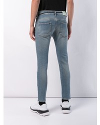 Jean skinny imprimé bleu clair Off-White