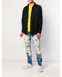 Jean skinny imprimé bleu Philipp Plein