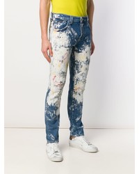 Jean skinny imprimé bleu Philipp Plein