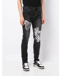 Jean skinny imprimé gris foncé Ksubi