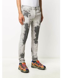 Jean skinny imprimé gris Diesel