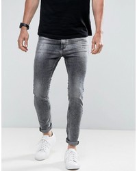 Jean skinny imprimé noir Calvin Klein Jeans