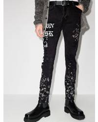 Jean skinny imprimé noir Ksubi