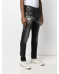 Jean skinny imprimé noir Diesel