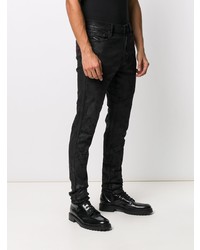 Jean skinny imprimé noir Diesel