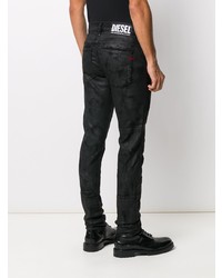 Jean skinny imprimé noir Diesel