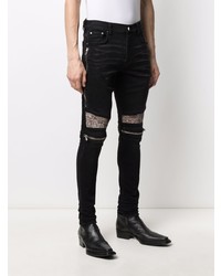 Jean skinny imprimé noir Amiri