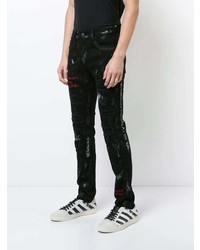 Jean skinny imprimé noir Haculla