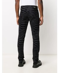 Jean skinny imprimé noir Just Cavalli