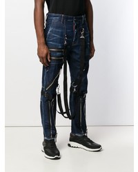 Jean skinny orné bleu marine DSQUARED2