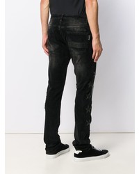 Jean skinny orné noir Philipp Plein