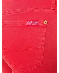 Jean skinny rouge 7 For All Mankind