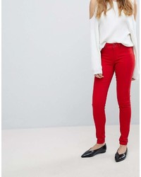 Jean skinny rouge