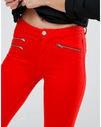 Jean skinny rouge French Connection