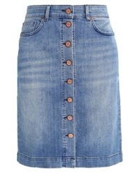 Jupe boutonnée en denim bleu clair Part Two