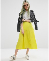 Jupe chartreuse Asos
