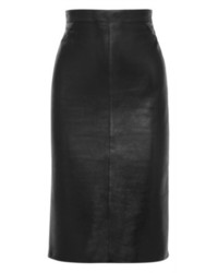 Jupe crayon en cuir noire Givenchy