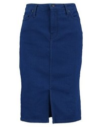 Jupe crayon en denim bleu marine Tommy Hilfiger