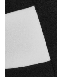 Jupe crayon en laine à rayures horizontales noire Max Mara