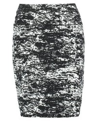 Jupe crayon imprimée noire Kaffe
