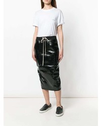 Jupe crayon noire Rick Owens DRKSHDW