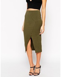 Jupe crayon olive Asos