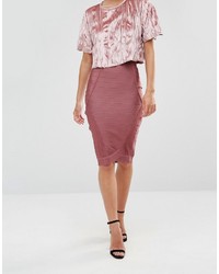 Jupe crayon rose Missguided