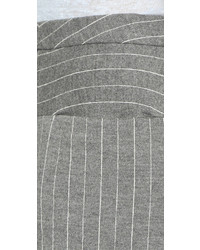 Jupe-culotte à rayures verticales grise