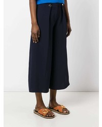 Jupe-culotte bleu marine Victoria Victoria Beckham