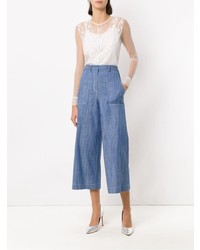 Jupe-culotte bleue Nk