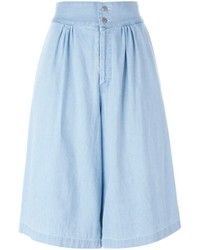 Jupe-culotte en denim bleu clair Tsumori Chisato