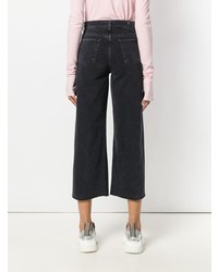 Jupe-culotte en denim noire 7 For All Mankind