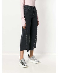 Jupe-culotte en denim noire 7 For All Mankind