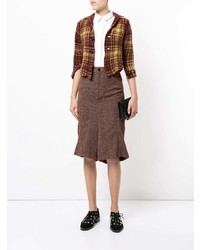 Jupe-culotte en laine marron Junya Watanabe Comme Des Garçons Vintage