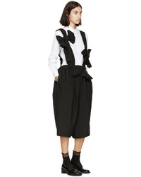 Jupe-culotte en laine noire Comme des Garcons