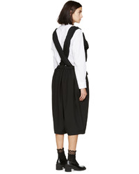 Jupe-culotte en laine noire Comme des Garcons