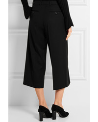 Jupe-culotte en laine noire Alexander McQueen