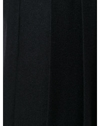 Jupe-culotte en laine plissée noire Sacai