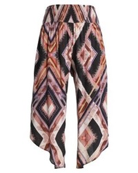 Jupe-culotte imprimée pourpre foncé Free People