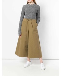 Jupe-culotte marron clair Cristaseya