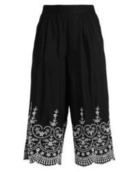 Jupe-culotte noire Topshop
