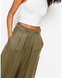 Jupe-culotte olive Asos