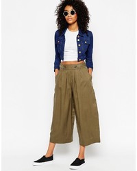 Jupe-culotte olive Asos