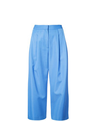 Jupe-culotte plissée bleu clair Adam Lippes