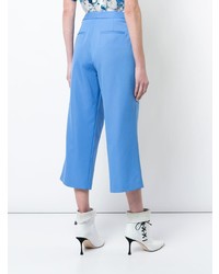 Jupe-culotte plissée bleu clair Adam Lippes