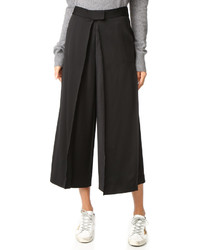 Jupe-culotte plissée noire DKNY