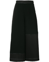 Jupe-culotte plissée noire Loewe