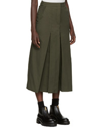 Jupe-culotte plissée olive EACH X OTHER