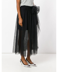 Jupe de tulle noire MSGM