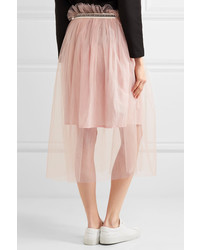 Jupe de tulle ornée rose Mother of Pearl